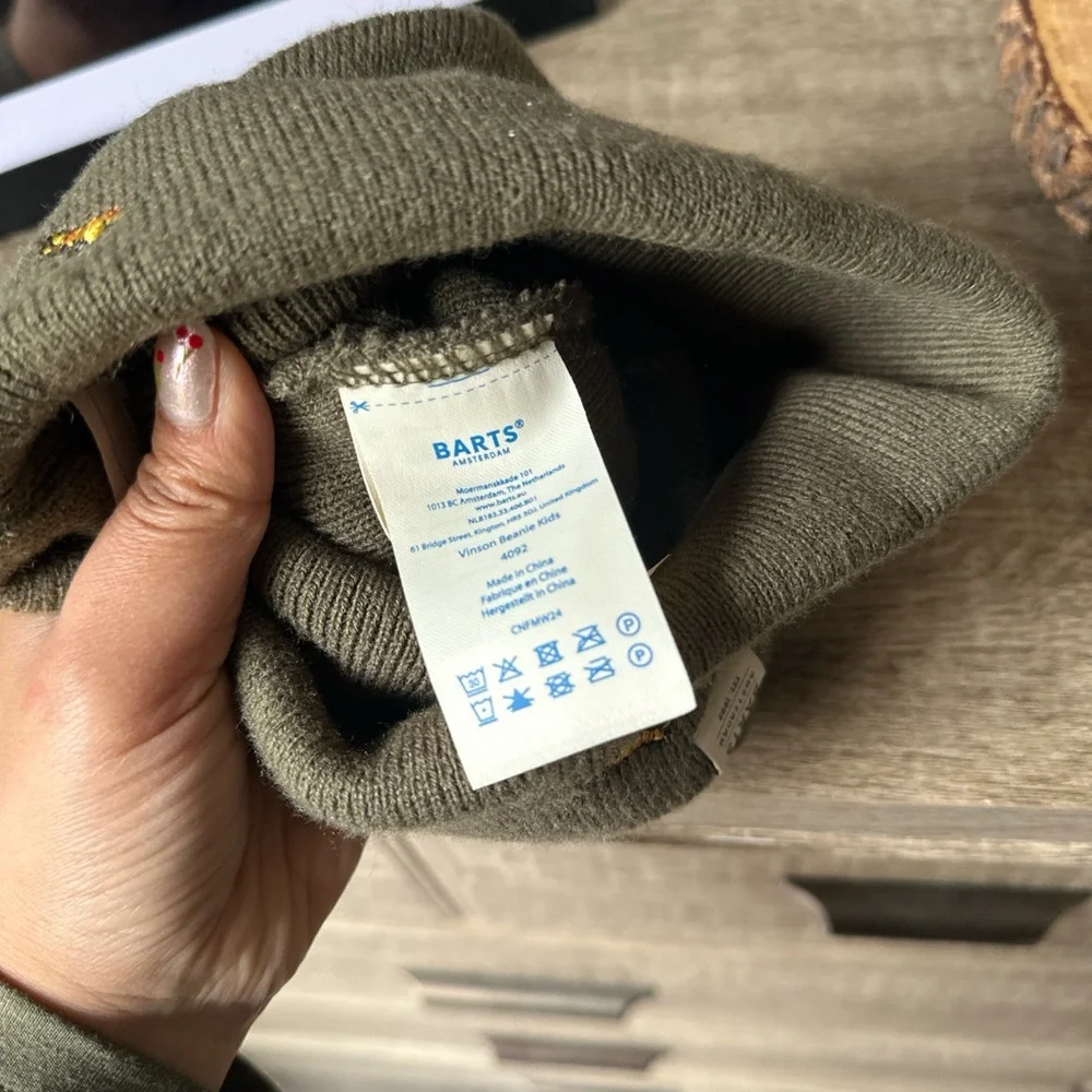 Military Green Barts Dinosaur toddler beanie #skater - Picture 2 of 5